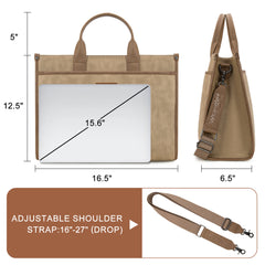 WG288-8119  Wrangler Carry-All Large Tote Work Tote /Crossbody - Tan
