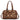 WG292-9012BR Wrangler Horseshoe Stitch Mini Boston Crossbody Bag - Brown