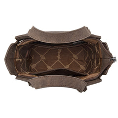 WG296-8014CF   Wrangler Leopard Print Tote/Crossbody - Coffee