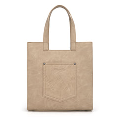 WG296-8900TN    Wrangler Leopard Print Tote Bag- Tan