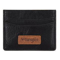 WG3-0056  Wrangler 3PCs Set Mini Top Handle Crossbody/Wallet/Card Case Set - Black