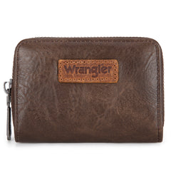 WG3-0056  Wrangler 3PCs Set Mini Top Handle Crossbody/Wallet/Card Case Set - Coffee
