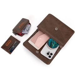 WG3-0056  Wrangler 3PCs Set Mini Top Handle Crossbody/Wallet/Card Case Set - Coffee