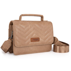 WG3-0056  Wrangler 3PCs Set Mini Top Handle Crossbody/Wallet/Card Case Set - Khaki
