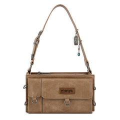 WG300-523  Wrangler Buckle Charm Small Shoulder Bag - Khaki