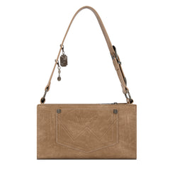 WG300-523  Wrangler Buckle Charm Small Shoulder Bag - Khaki