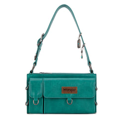 WG300-523  Wrangler Buckle Charm Small Shoulder Bag - Turquoise