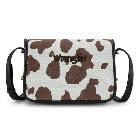 WG301-1833  Wrangler Cow Print  Crossbody