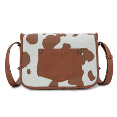 WG301-1833  Wrangler Cow Print  Crossbody
