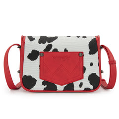 WG301-1833  Wrangler Cow Print  Crossbody