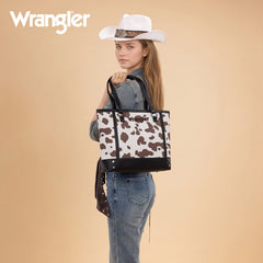 WG301-2002  Wrangler Cow Print Tote