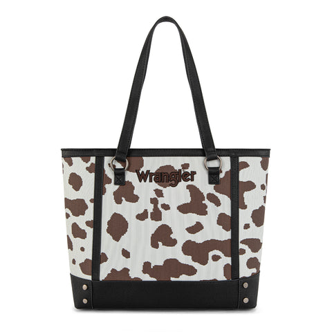 WG301-2002  Wrangler Cow Print Tote