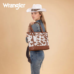 WG301-2002  Wrangler Cow Print Tote