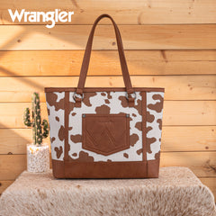 WG301-2002  Wrangler Cow Print Tote