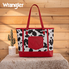 WG301-2002  Wrangler Cow Print Tote