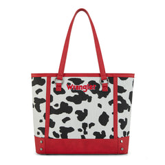 WG301-2002  Wrangler Cow Print Tote