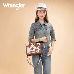 WG301-8120S   Wrangler Cow Print Tote/ Crossbody