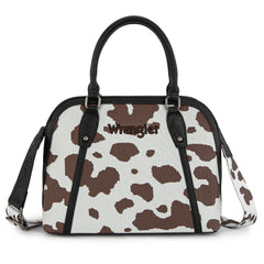 WG301-818  Wrangler Cow Print Satchel/ Crossbody