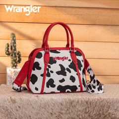 WG301-818  Wrangler Cow Print Satchel/ Crossbody
