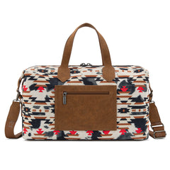 WG302-5110BR   Wrangler Aztec Print Duffle/Crossbody -Brown