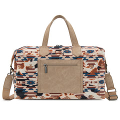 WG302-5110KH    Wrangler Aztec Print Duffle/Crossbody -Khaki