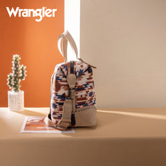 WG302-5110KH    Wrangler Aztec Print Duffle/Crossbody -Khaki