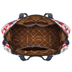 WG302-5110NY   Wrangler Aztec Print Duffle/Crossbody -Navy