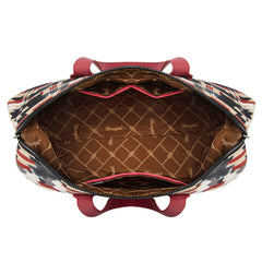 WG302-5110RD   Wrangler Aztec Print Duffle/Crossbody -Red