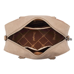 WG302-8132KH   Wrangler Aztec Print Satchel/Crossbody -Khaki