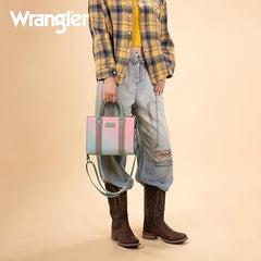 PRE-ORDER WG308-8120S  Wrangler Ombre Western Tote/Crossbody -Green