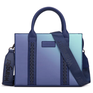 WG308-8120S Wrangler Ombre Western Tote/Crossbody - Navy