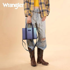 PRE-ORDER WG308-8120S  Wrangler Ombre Western Tote/Crossbody - Navy
