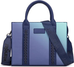 PRE-ORDER WG308-8120S  Wrangler Ombre Western Tote/Crossbody - Navy