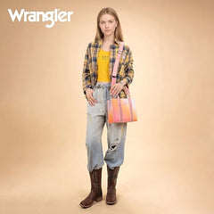PRE-ORDER WG308-8120S  Wrangler Ombre Western Tote/Crossbody - Pink