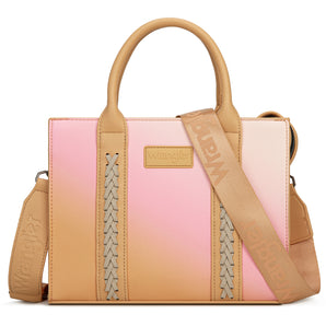 WG308-8120S Wrangler Ombre Western Tote/Crossbody - Tan