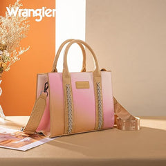 PRE-ORDER WG308-8120S  Wrangler Ombre Western Tote/Crossbody -Tan