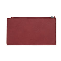 WG313-181  Wrangler Sherpa Aztec Canvas  Clutch - Burgundy