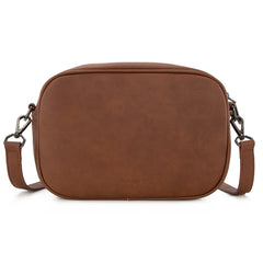 WG313-8365   Wrangler Sherpa Aztec Canvas Crossbody - Brown