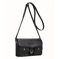 WG320-209  Wrangler Vintage-Inspired Crossbody Bag -Black