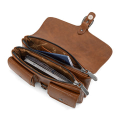 WG320-209  Wrangler Vintage-Inspired Crossbody Bag -Brown