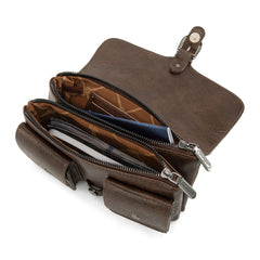 WG320-209  Wrangler Vintage-Inspired Crossbody Bag -Coffee