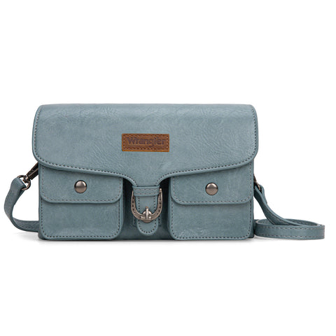WG320-209  Wrangler Vintage-Inspired Crossbody Bag -Jean