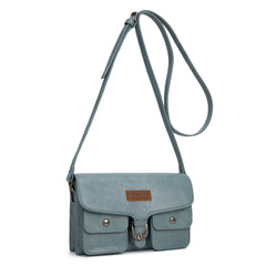 WG320-209  Wrangler Vintage-Inspired Crossbody Bag -Jean