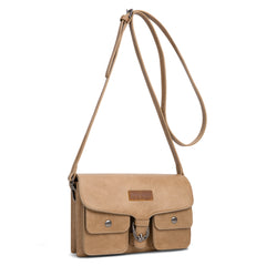 WG320-209  Wrangler Vintage-Inspired Crossbody Bag -Khaki