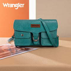 WG320-209  Wrangler Vintage-Inspired Crossbody Bag -Turquoise