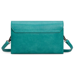 WG320-209  Wrangler Vintage-Inspired Crossbody Bag -Turquoise