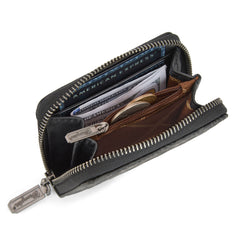 WG322-W089   Wrangler Tooled Zip-Around Wallet - Black