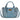 Jean handbag with paisley patterns and 'Wrangler' branding on a white background