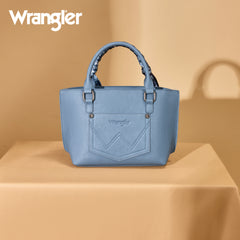 WG331-2005  Wrangler Bandana Paisley Print Tote/Crossbody -Jean