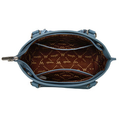 WG331-2005  Wrangler Bandana Paisley Print Tote/Crossbody -Jean